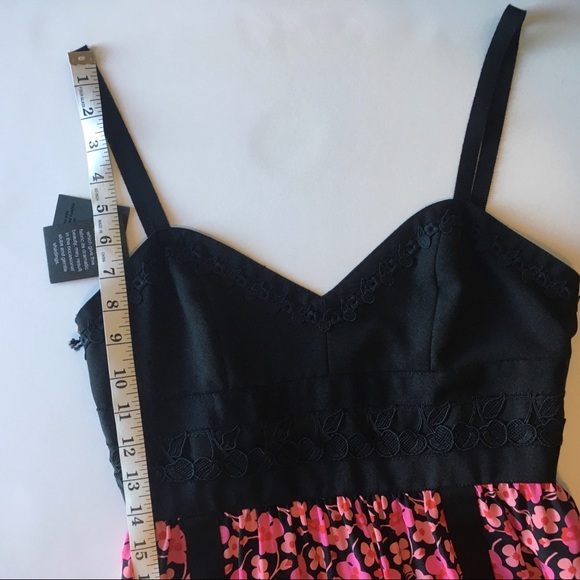 NWT ANNA SUI SILK MAXI DRESS WILDFLOWERS IN THE WIND - Picture 9 of 15